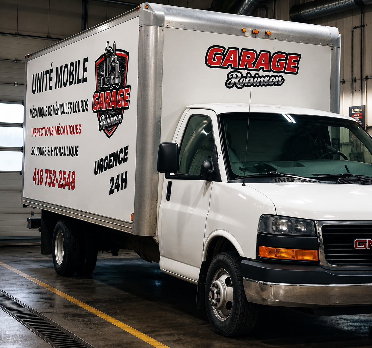 Garage Robinson mobile unit for roadside assistance